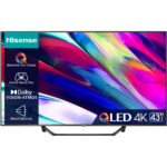 Hisense 43A7KQ Smart TV 43" QLED 4K Ultra HD Wifi Bluetooth Cinema/Gaming Zwart - EU model