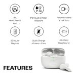 JBL Wave Beam Headset True Wireless Stereo (TWS) In-ear Bluetooth Wit - Afbeelding 4