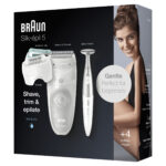 Braun Silk-épil 5 5-825 Epilator Voor Zachte Ontharing, Wit/Grijs - Afbeelding 6